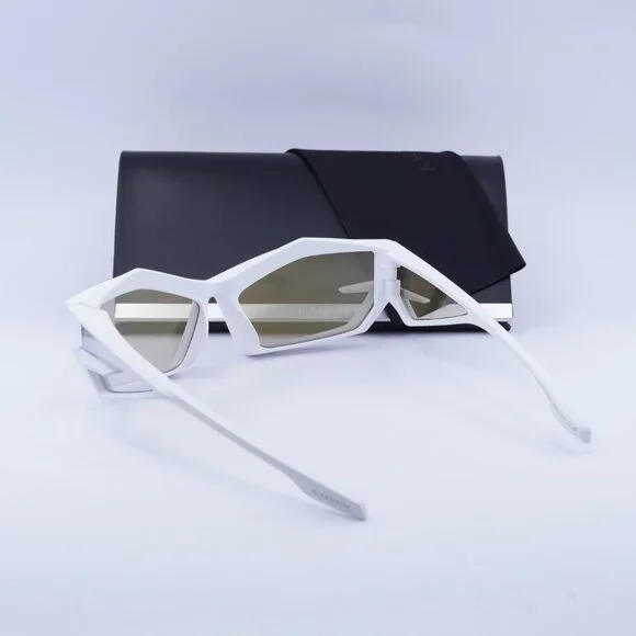 Givenchy GV40049U 21C Geometric Sunglasses - White/Smoke Mirror GIVENCHY GIV CUT 40049 White Silver Mirrored Runway Unisex  main image 4